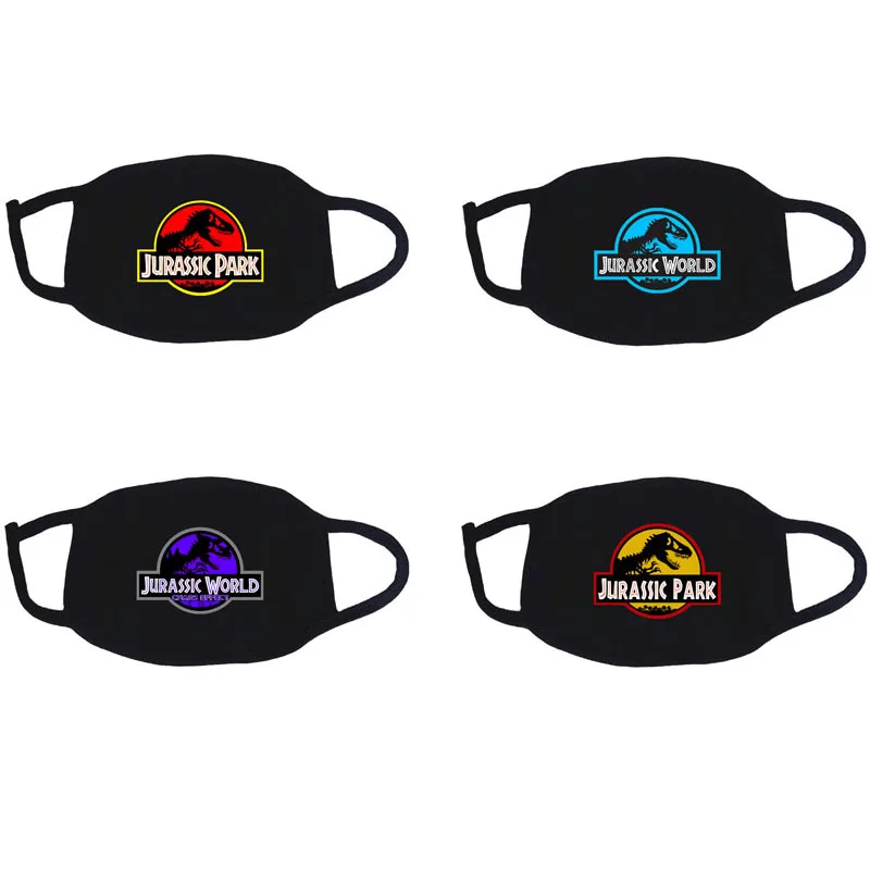 Movie Jurassic Park Jurassic World Dinosaur Cotton Mask Face Masks For Men Women Cosplay