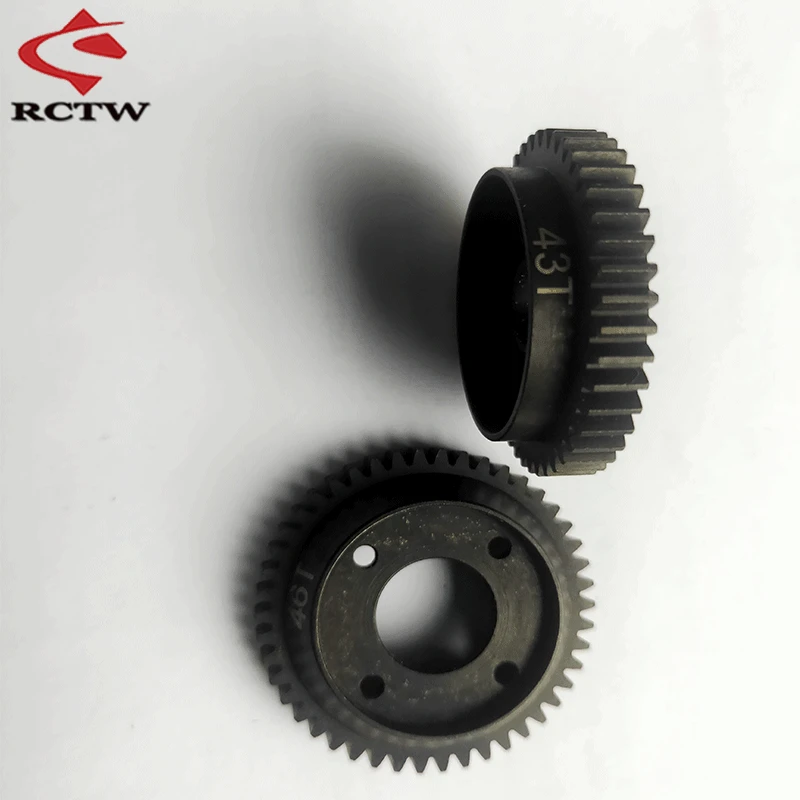 Hardened Steel Gear 2-Speed 46T / 43T Shoe Type GP for Kyosho Inferno GT2 Rc Car Upgrade Parts