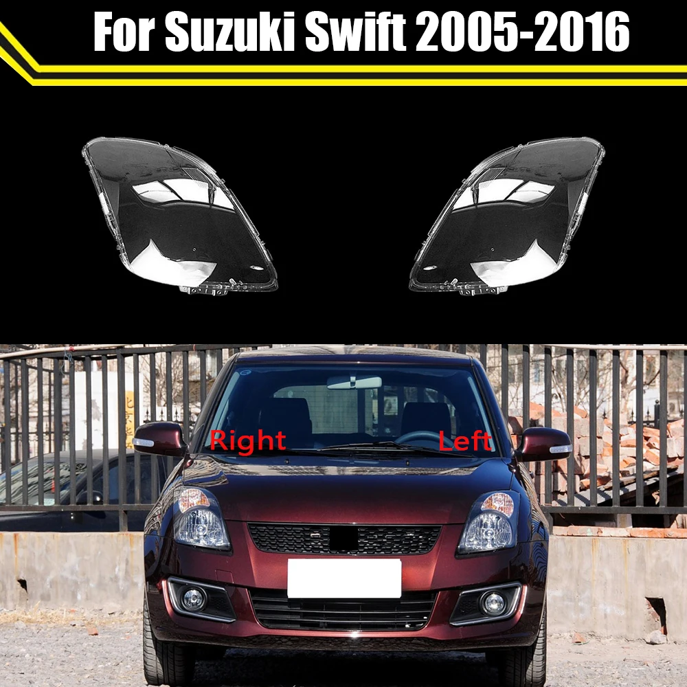 

Auto Case Headlamp Caps For Suzuki Swift 2005~2016 Car Front Headlight Lens Cover Lampshade Lampcover Head Lamp Glass Shell