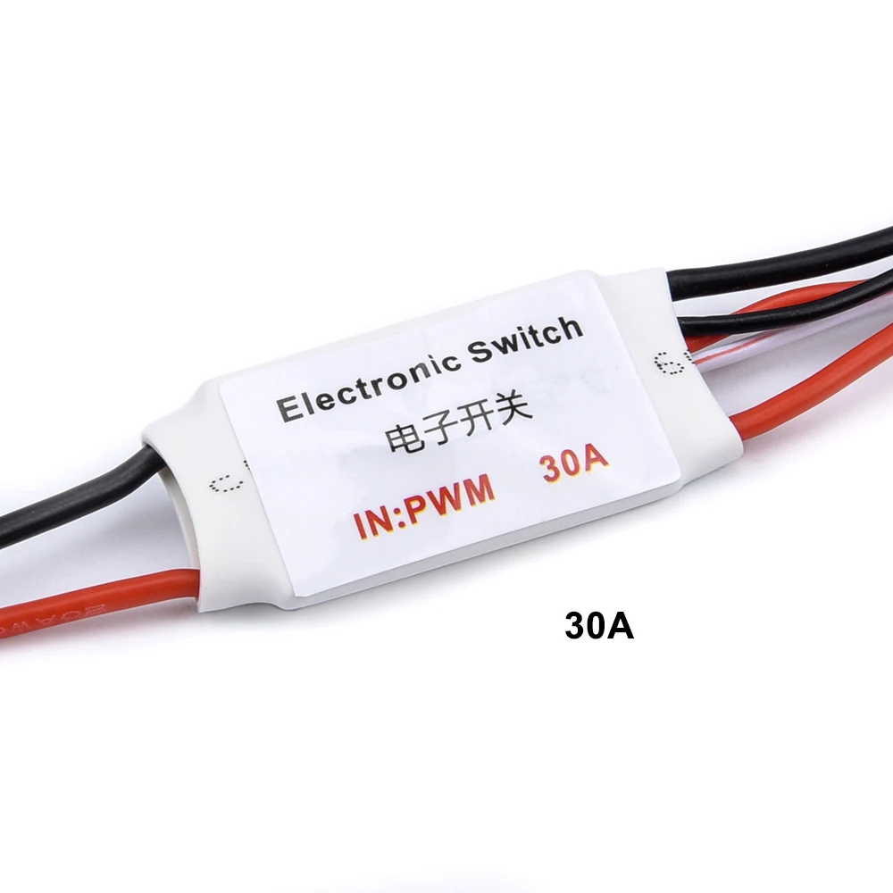 1PCS 5A / 10A / 8A / 30A / 40A RC TX Controlled Relay Switch PWM Receiver LED Control Spray Switch