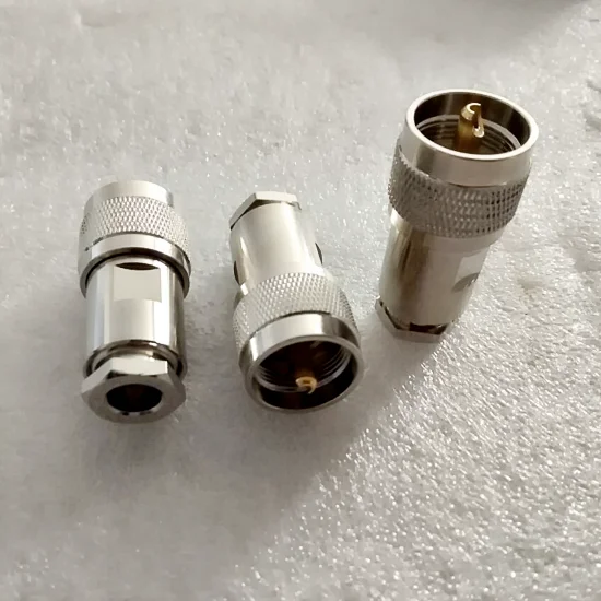 

10PCS UHF Male Clamp PL259 SO239 Connector Socket Clamp Solder For RG5 RG6 LMR300 5D-FB Cable Brass RF Coaxial Adaptor Wholesale