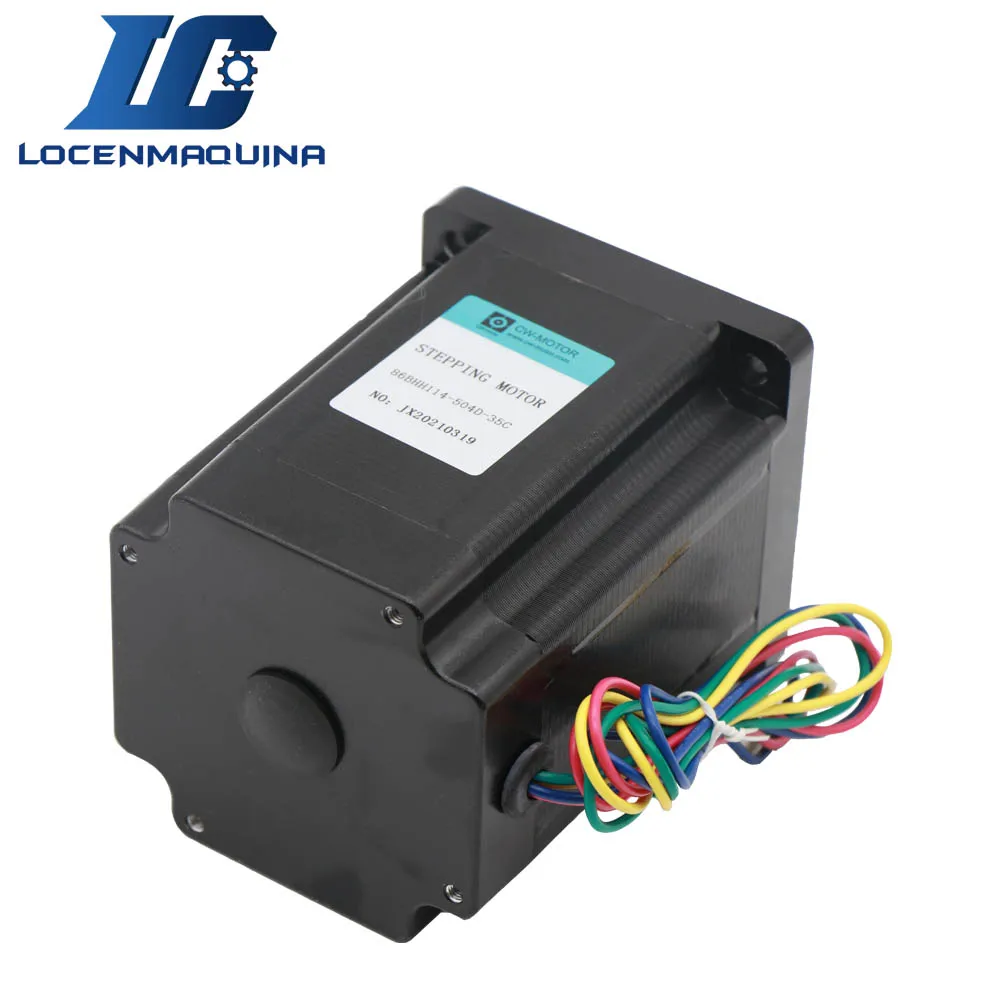 Motore passo-passo NEMA 34 450B 86 motore passo-passo Router CNC per la lavorazione del legno 6.67NM 950OZ 2 fasi 5A 114mm lunghezza