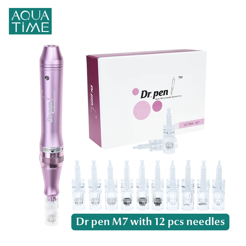 Ultima Dr Pen M7 With Cartridges Needles Wired Electric Professional Derma Pen Microneedling Mesotherapy Device Skincare Kits