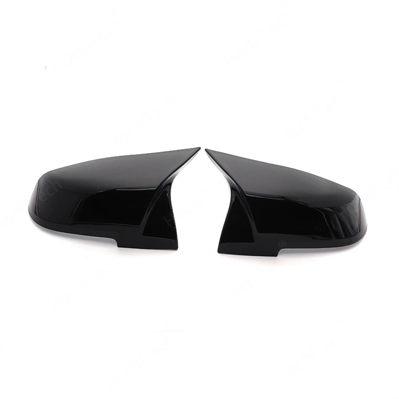 Cubierta de espejo retrovisor lateral, cubierta de espejo retrovisor negro brillante para BMW serie 1 2 3 4 F20 F21 F22 F30 F32 F36 X1 F87 M3