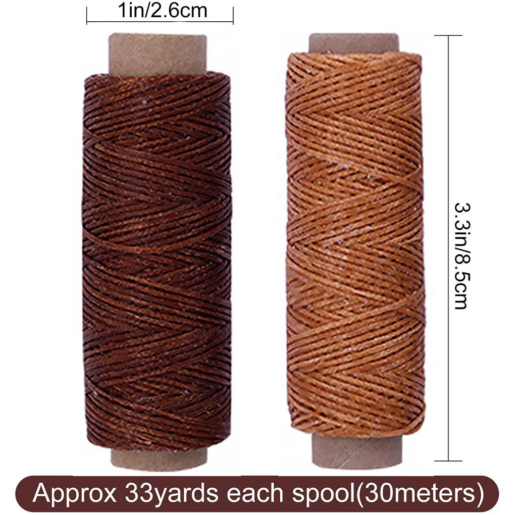 Sewing Waxed Thread Leather DIY Line Leather Waxed Thread Cord  150D Multicolor For DIY Handicraft Sewing Tools