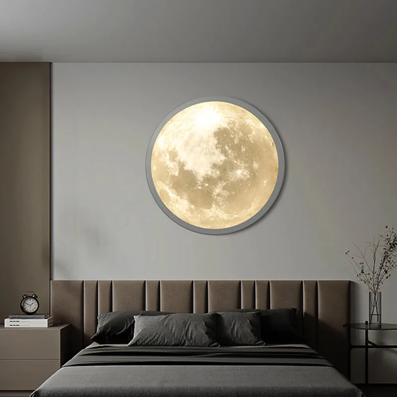 Nordic wall lights Round Atmosphere Decorative Painting Light LED globe wall sconce Living Room Sofa Background decor wall light