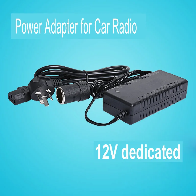 220V to 12V Power Adapter in Home for Mini Car Radio BJ-218 BJ-318 KT-7900D KT-8900 KT-8900D