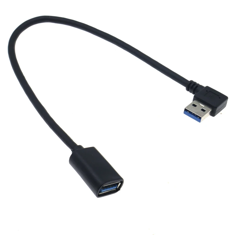 90 度上下左右 USB 3.0 A オス - メス延長ケーブル高速 5Gbps コンピュータ産業用アダプタ