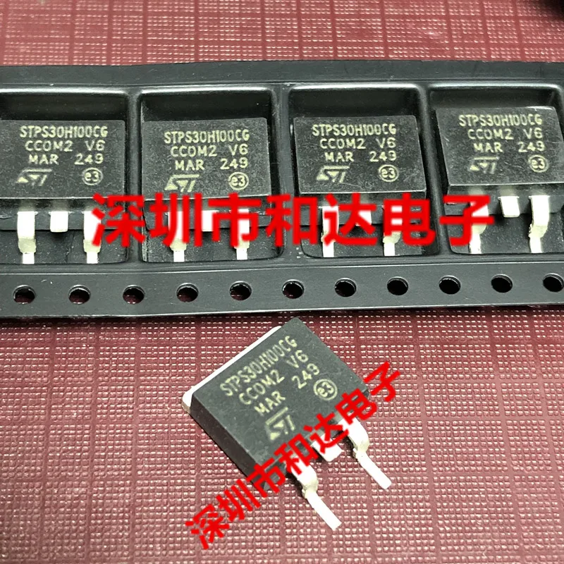 5 шт. STPS30H100CG TO-263 100V 30A