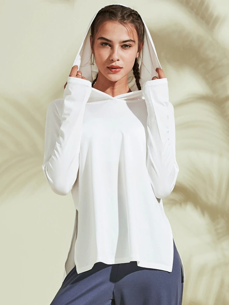 Sportowa koszula joga bluza z długim rękawem Fitness Top treningowy kobiety siłownia kurtka sweter sportowy bieganie szybkie suche Tshirt damskie bluzki — zdjęcie 2