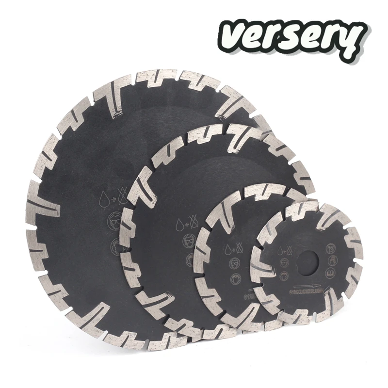 Versery 105/125/180/230mm Hot Pressed Turbo Diamond Cutting Disc Circular Saw Blade Concrete Porcelain Marble Ceramic Granite