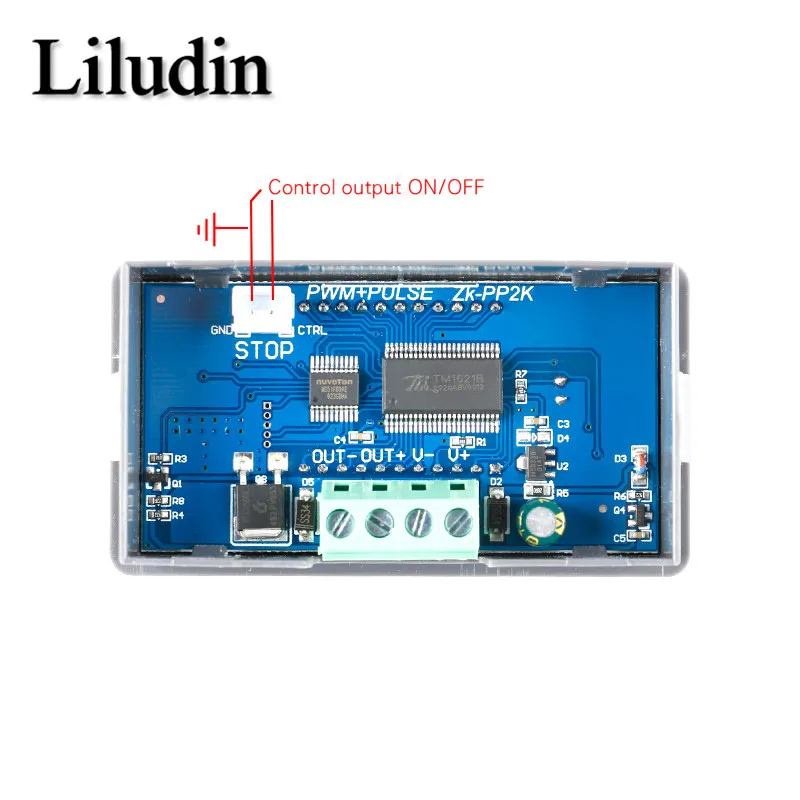 ZK-PP2K PWM DC 3.3~30V 12V 24V Motor Speed Controller regulator 8A 150W Adjustable LED Dimmer Pulse Frequency Duty Ratio