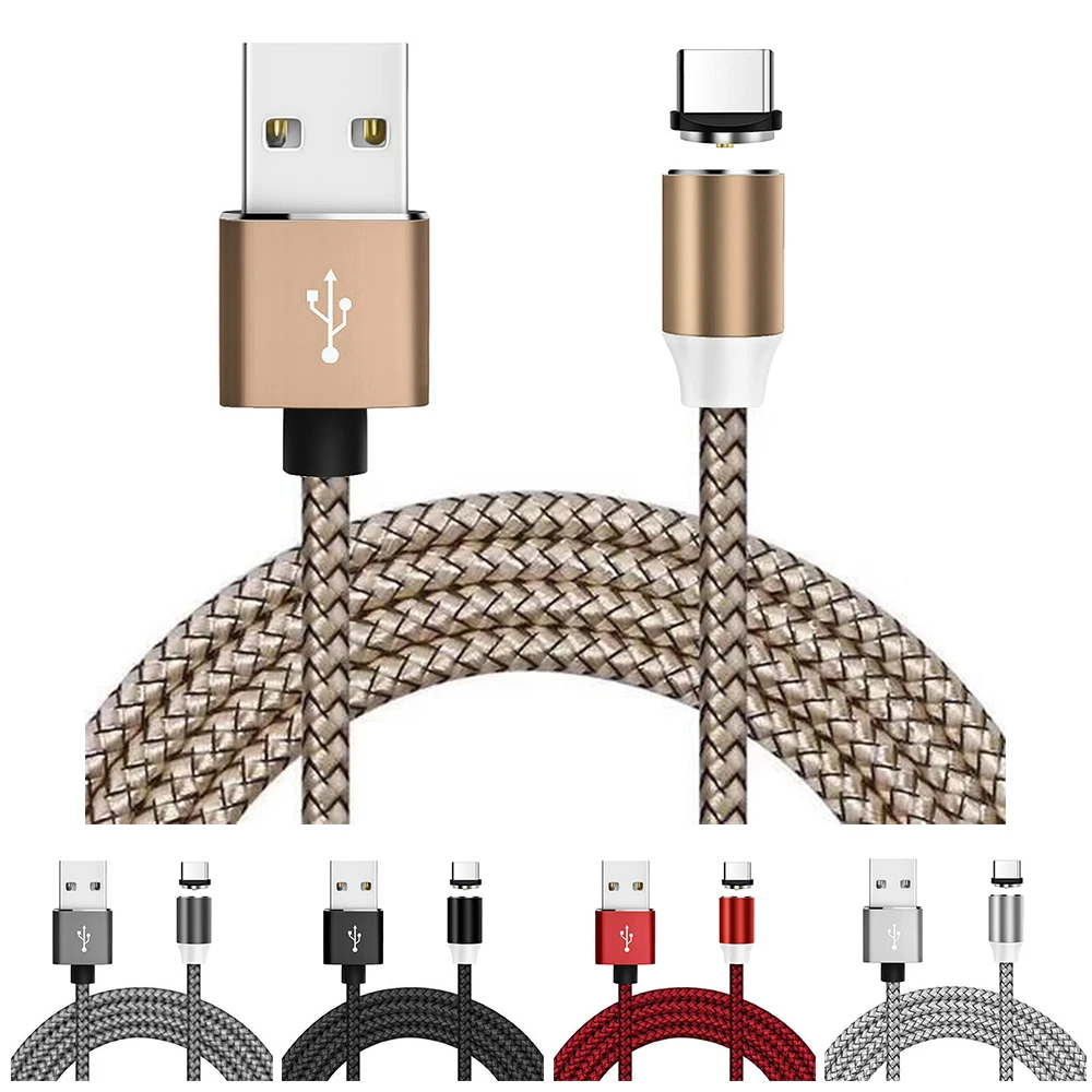 LED Magnetic Charger Cable USB Cable Fast Charging Type-C Cable Micro USB Cable iPhone Huawei Samsung Xiaomi Cable