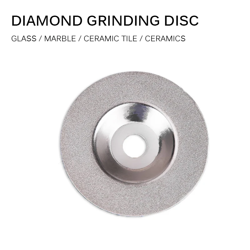 Grinding Disc 4inch Diamond Stone Bowl Shape Grinding Wheel For Glass, Marble, Ceramics, Ceramic Tile