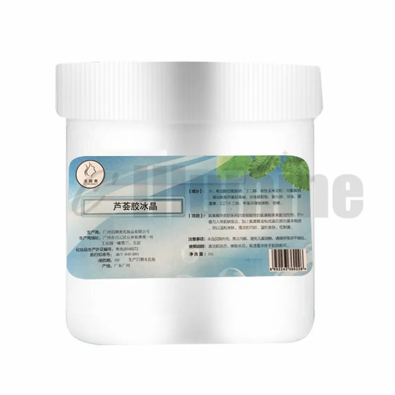 1000g Aloe Vera Gel Eis Kristall Haut Kühlung Sonnenbrand Allergie Reparatur Gel Multi-funktionale Feuchtigkeitsspendende Verjüngende