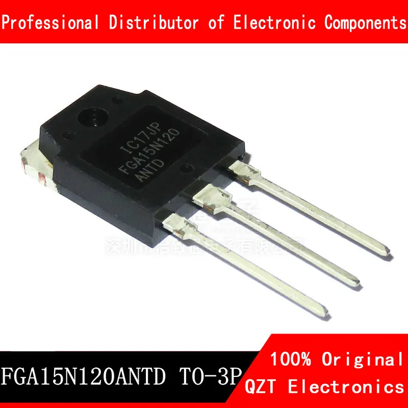 10 Buah/Lot FGA15N120ANTD TO-3P FGA15N120 15N120 IGBT Transistor 1200V NPT Parit Baru Asli Dalam Stok