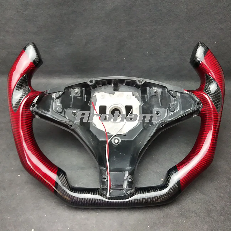 

Full Real Carbon Fiber Steering Wheel For Tesla Model X Model S 2017 2018 2019 2020 2021 Yoke Steering Wheel
