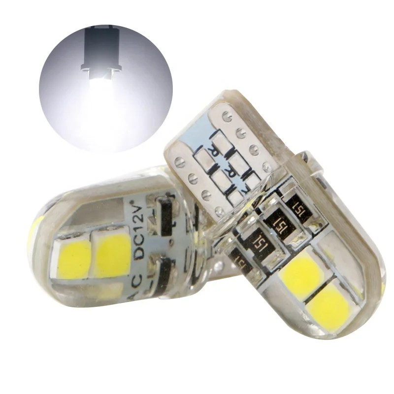 Wholesales 2000x T10 LED W5W Canbus 3030 4 SMD 194 168 W5W Non polar Auto Wedge Tail Side Bulb reading plate lamp