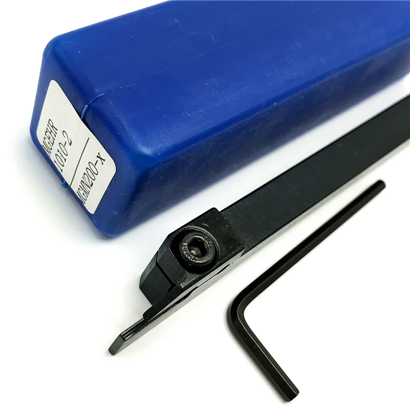 1 pçs mgehr1010 mgehr1212 mgehr1616 mgehr2020 mgehr2525 externo grooving ferramenta titular lâmina de carboneto, 10 pçs lâmina ferramenta de torneamento