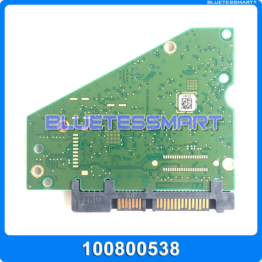 HDD PCB 100800538 REV A for Seagate 3.5 SATA Hard Drive Data Recovery Instead of 100815595 ST3000VX010 ST2000VX0008