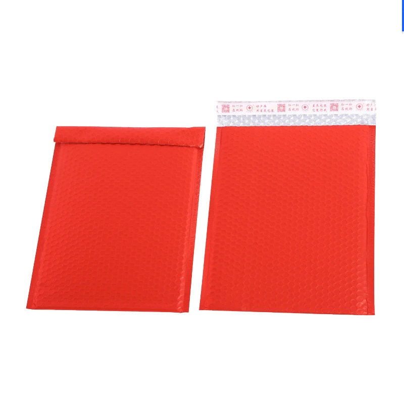 50Pcs/lot Red Gift Bag Bubble Mailer Bag Shipping Envelopes Bubble Shipping Bags Mailer Mailing Bags Padded Envelopes Packaging