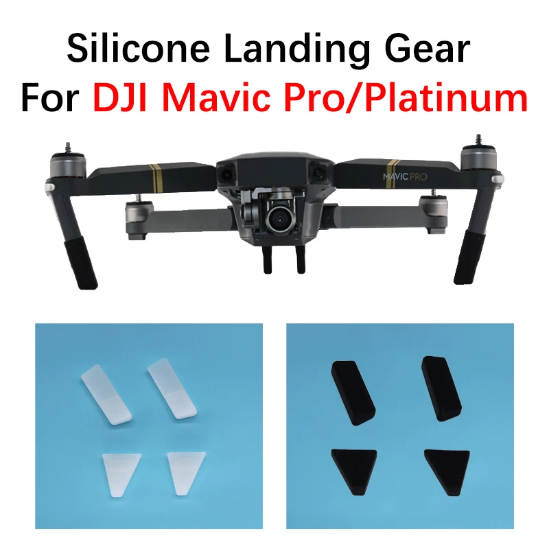 For DJI Mavic Pro Platinum Drone Landing Gear Extend Heightened Legs Silicone Protection Shock Foot Cover Guard Accessories