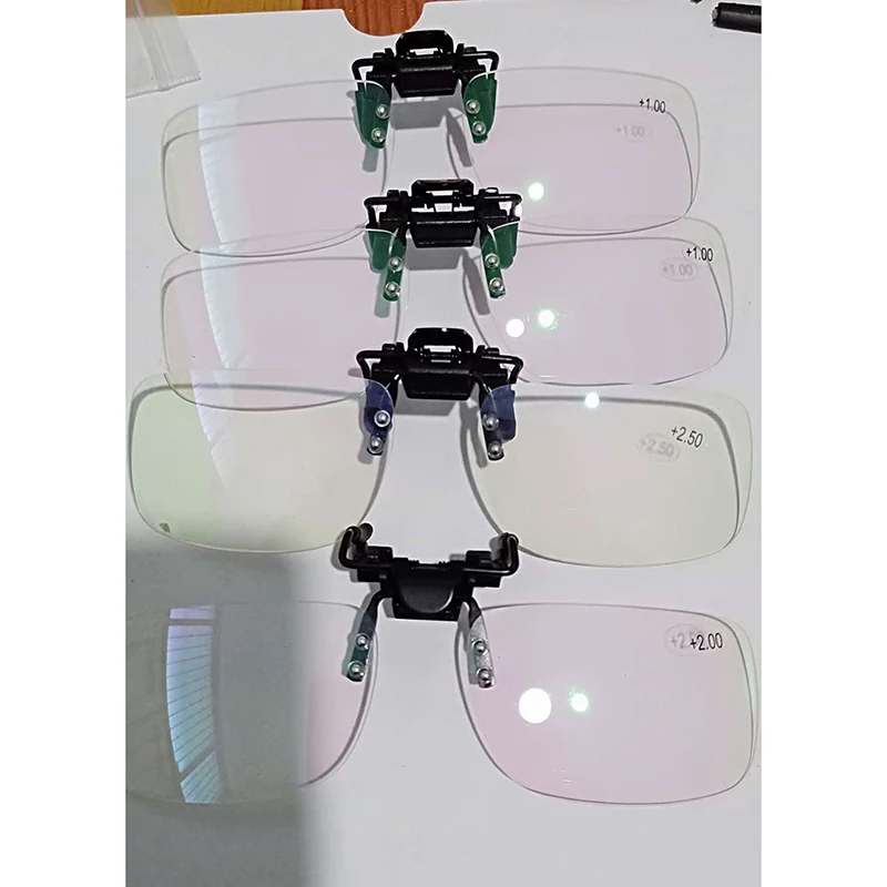 Clip On Reading Glasses Magnifier Women Men Rimless Presbyopia Spectacles Clips Lens Old Man Gift +1.0,+1.5,+2.0,+2.5,+3.0,+3.5