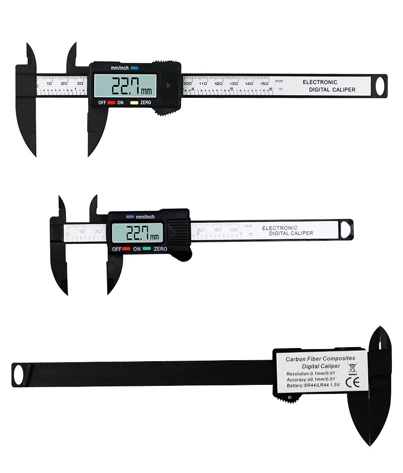 Digital Caliper 6 Inch Electronic Vernier Caliper 100mm Calliper Micrometer Digital Ruler Measuring Tool 150mm 0.1mm