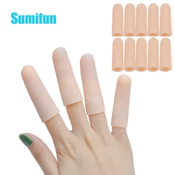 10Pcs Silicone Gel Finger Tubes  Protection Fingers Feet Pain Relief Hand Finger Corn Blister Protect Health Care Tool Product