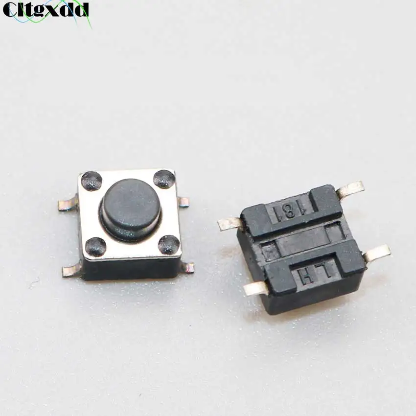 Cltgxdd 10PCS/Lot 6*6*5mm Touch Tactile Tact Switch 6x6x5H 5MM 4Pin SMD Push Button Micro Switch switch 6*6