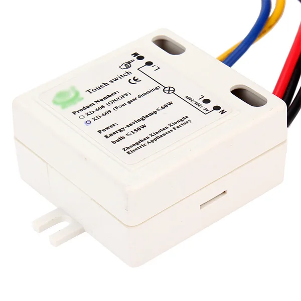 220V 200W XD-609 LED Lamp On/Off Touch Switch Sensor