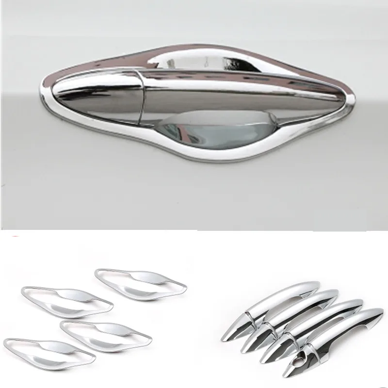 For Hyundai Solaris Accent Verna 2010-2015 Chrome Trim Door Handle Covers 2011 2012 2013 2014 Hatchback Accessories Car Styling