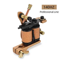 Professional Copper Tattoo Machine 10 Wraps Coils Frame Liner Shader Maquina De Tatuagem Tatto Gun for Tattooist Beginner