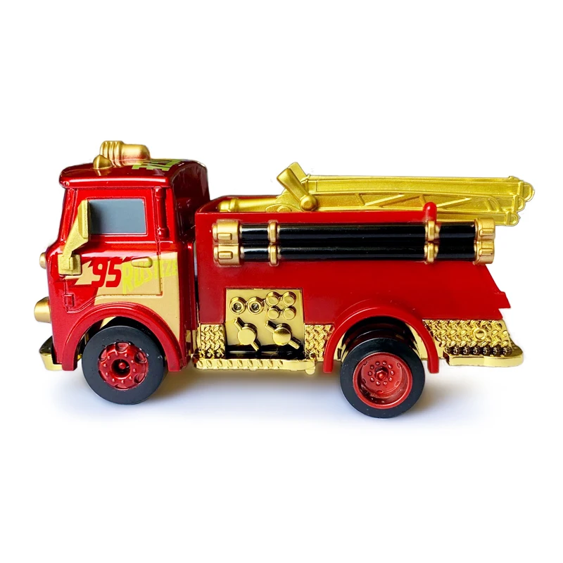 Cars 3 Disney Pixar Toys New Golden Fire Rescue Car Lightning McQueen Jackson Storm Metal Alloy Diecast Boy Car Birthday Gift