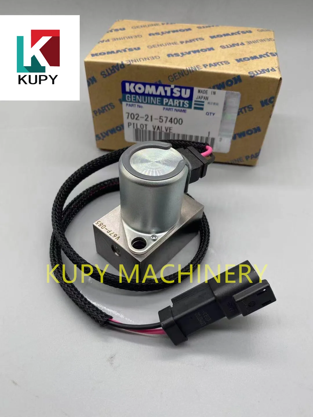 Genuine Quality 702-21-57400 7022157400 FOR KOMATSU PC200-7 PC220-7 PC200-8 SOLENOID VALVE  Hydraulic Pump Solenoid Valve