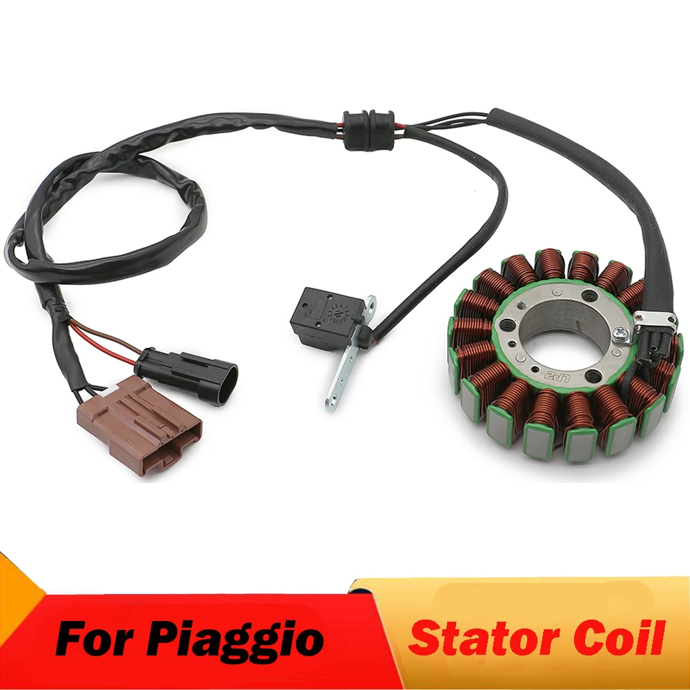 

Motorcycle Generator Magneto Stator Coil For Piaggio Beverly 400 ie Tourer E3 Beverly 500 Cruiser E3 MP3 500 LT Sport Business