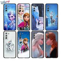 Frozen Princess Aisha for Samsung Galaxy S21 Ultra Plus Note 20 10 9 8  S10 S9 S8 S7 S6 Edge Plus Black Phone Case