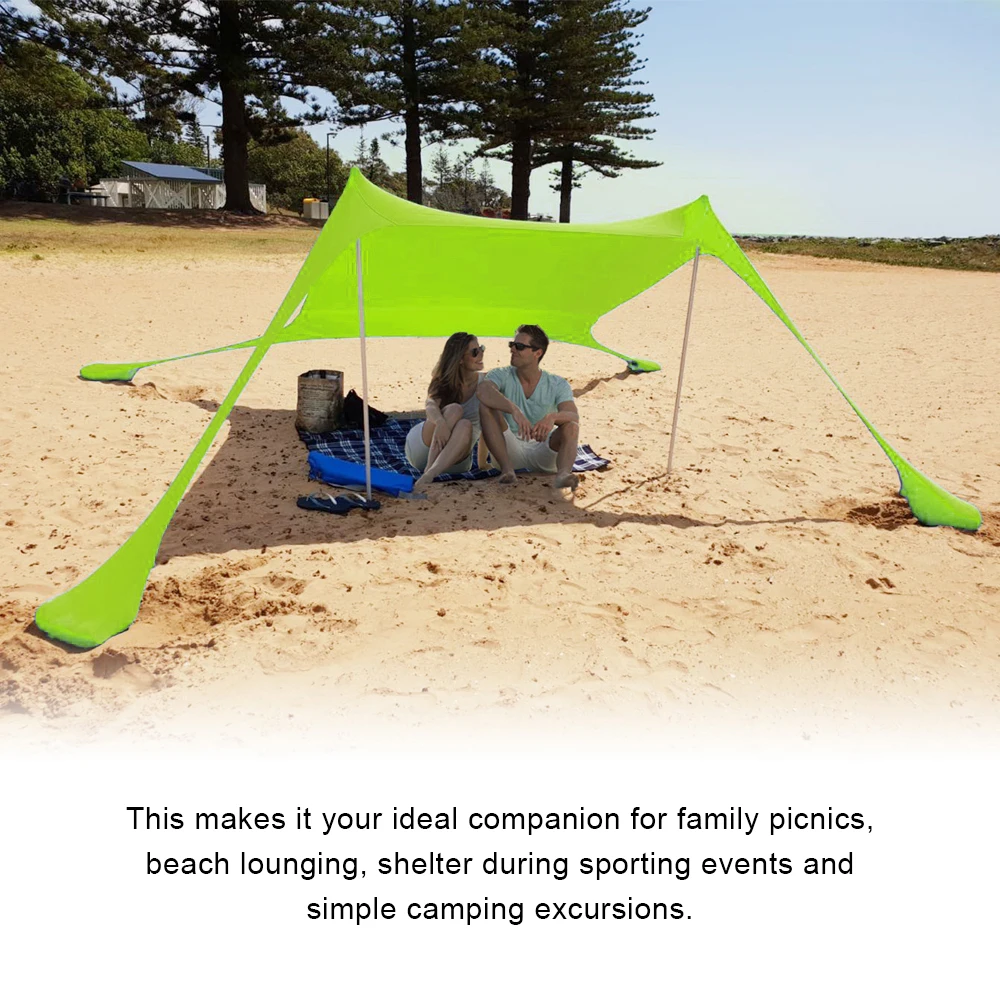 Beach Sunshade Pergola Windproof Gazebo Perfect Canopy Sun Shade Shelter Tent Outdoor Tool