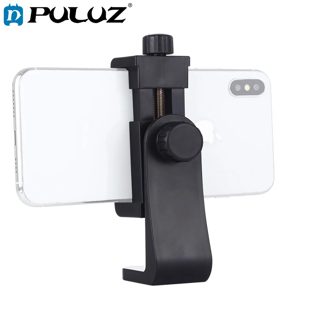 PULUZ 360 Degree Rotating Universal Horizontal Vertical Shooting Phone Clamp Holder Bracket For iPhone,Galaxy,Huawei,Xiaomi,Sony