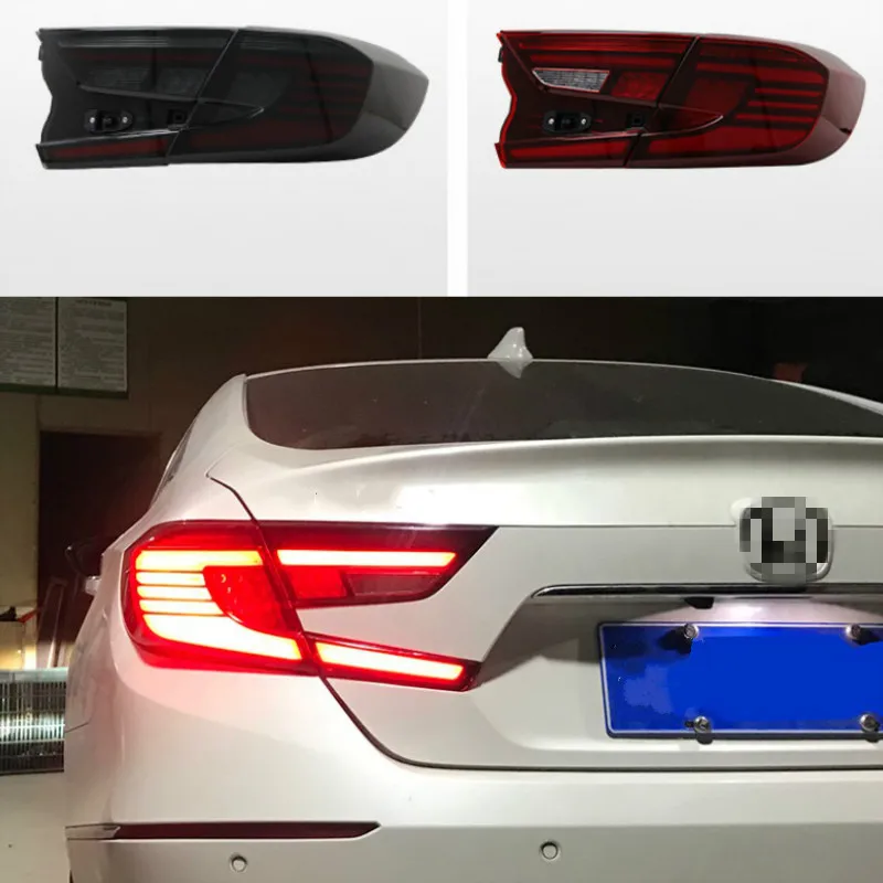 

New LED Taillights Assembly For Honda Accord 18-19 ALL LED Rear Lamp Brake Reverse Light Rear Back Up Lamp DRL Car Tail lights