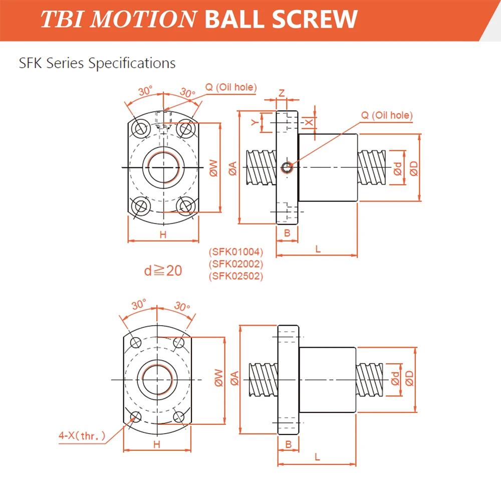 TBI C7 SFKR0601 SFKR0801 SFKR0802 SFKR1002 SFKR1004 Miniature Ballscrew 100mm 200mm 3D Printer Mini Ballnut CNC High Precision