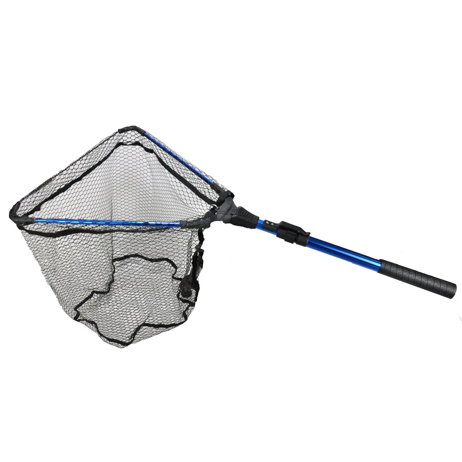 

Fishing Landing Net Aluminum Foldable Fish Net Portable Triangle Folding Landing Net with Telescoping Pole Handle