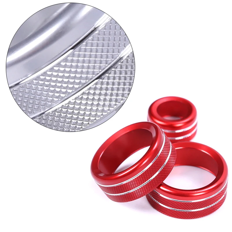 Alloy For BMW F30 F34 F20 F21 F46 X1 F48 X2 F39 F32 F33 F36 1 3 Series GT Car Styling Air Conditioning Knobs Audio Circle Trim