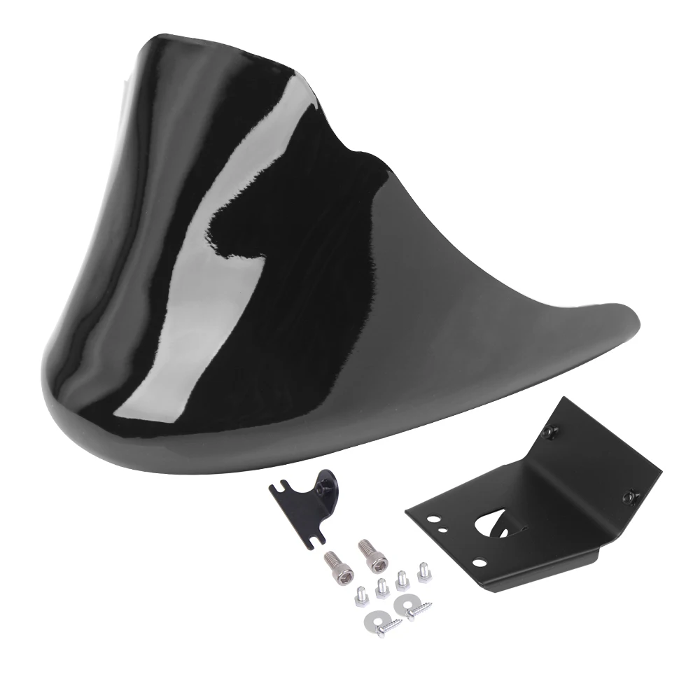 Motocykl czarny przedni dolny Spoiler błotnik Air Dam podbródek Fairing dla modeli Harley Sportster XL Iron 883 1200,