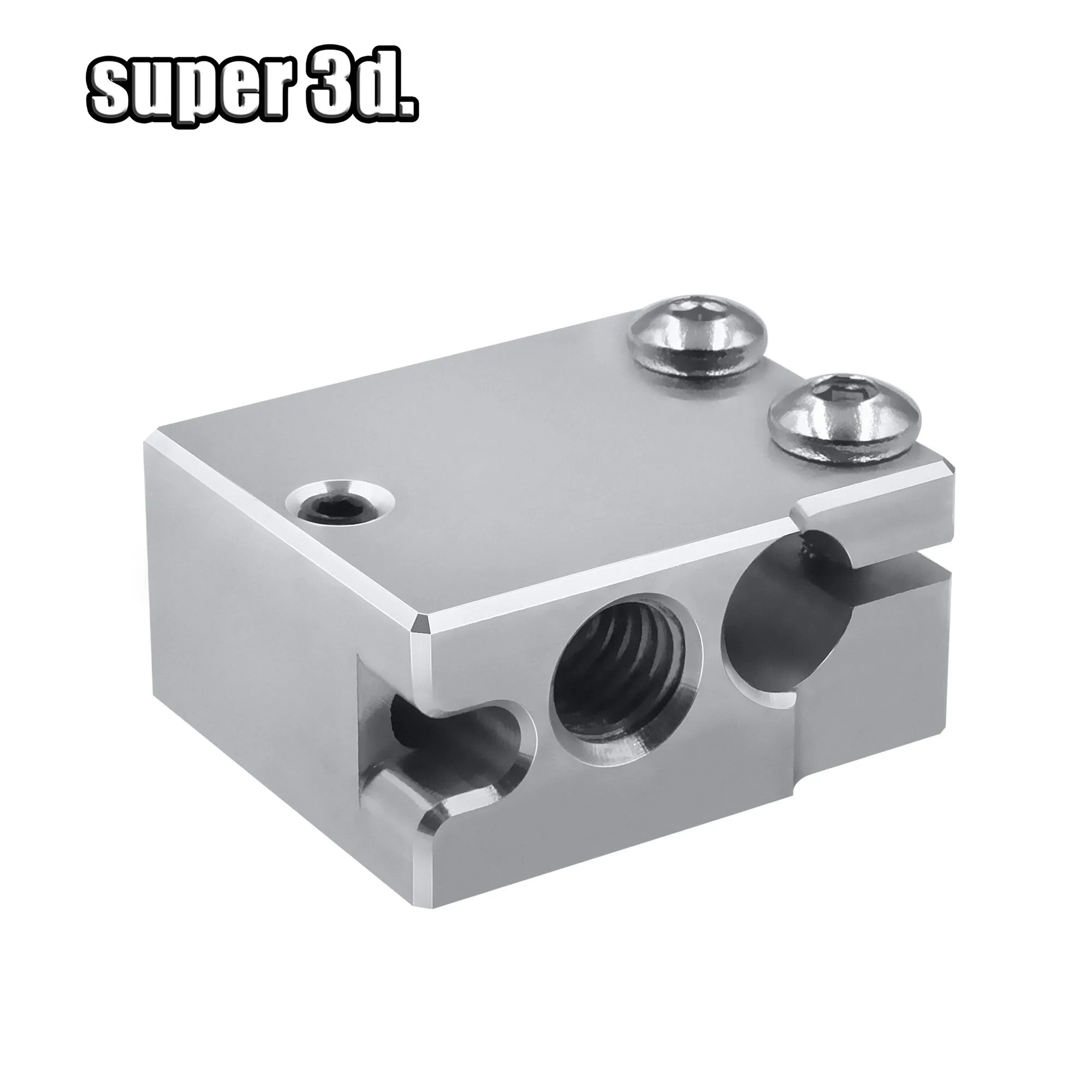 Bloque de calor de aluminio para impresora 3D Volcano Hotend, actualización de 2/1 piezas, PT100, para extrusora Titan