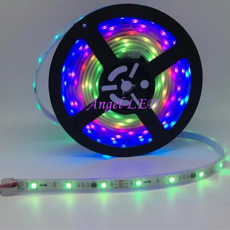 DC12V 5M WS2811 LED pixel strip light Rgb Full color 5050 Led strip ribbon flexible Addressable Digital LED tape 1 Ic Control 3