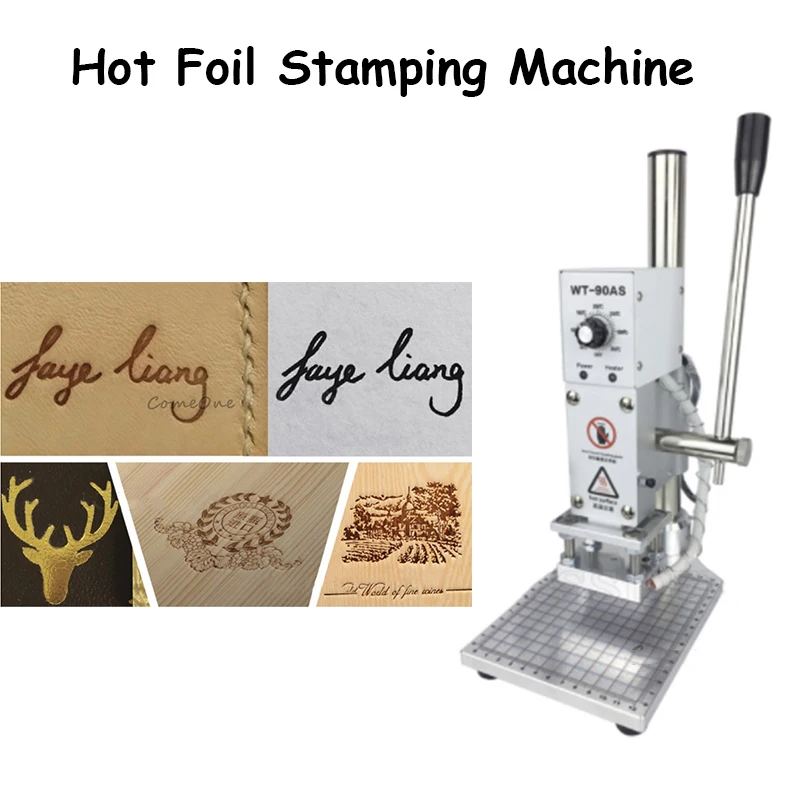 

Leather Branding Machine Hot foil Stamping Electric Embosser Machine Hot Embossing logo Leather Printing Trademark