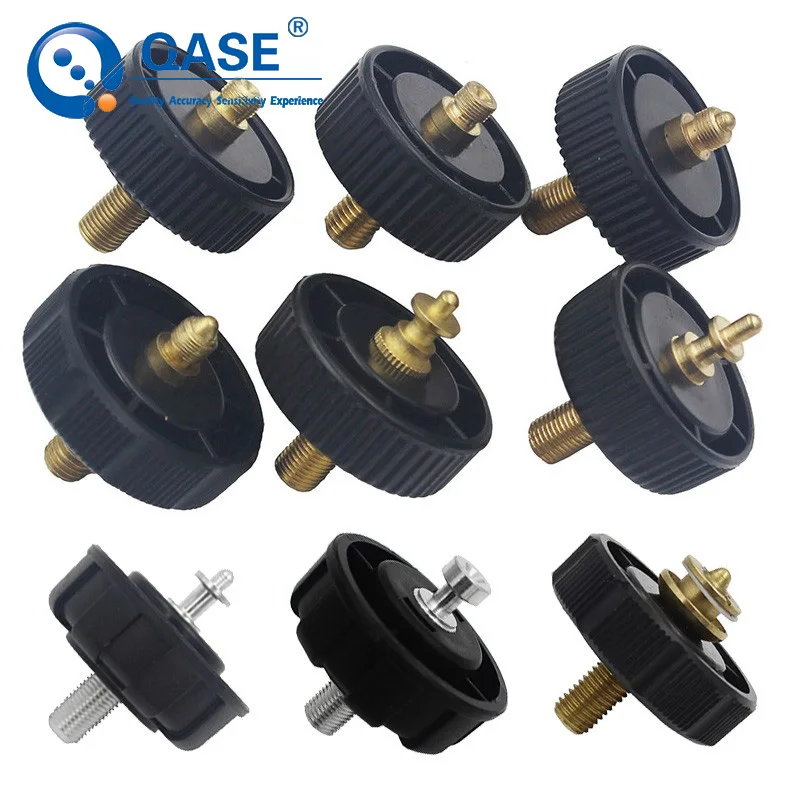Foot Screw Leveling Adjustment Handwheel Footsrews for Total Station Level 1PCS