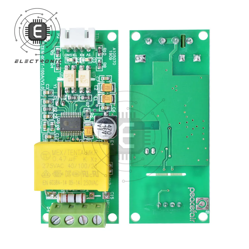 PZEM-004T التيار المتناوب الرقمية متعددة الوظائف متر امدادات الطاقة الجهد الحالي اختبار فاحص متر وحدة مقياس التيار الكهربائي الفولتميتر مغلق CT