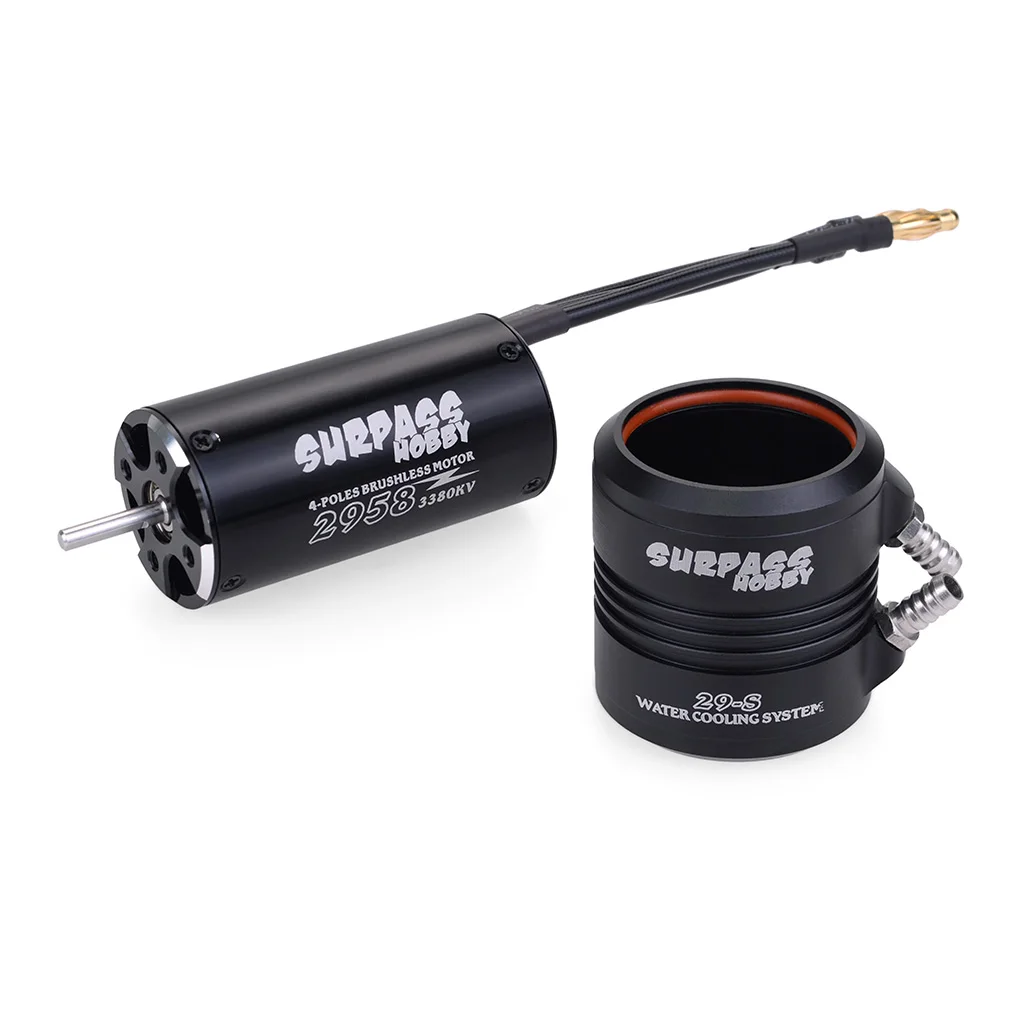 Waterproof 2958 3380KV Motor w/ Water Cooling Jacket & 70A Brushless ESC Programming Card For RC Boat RC Accessories